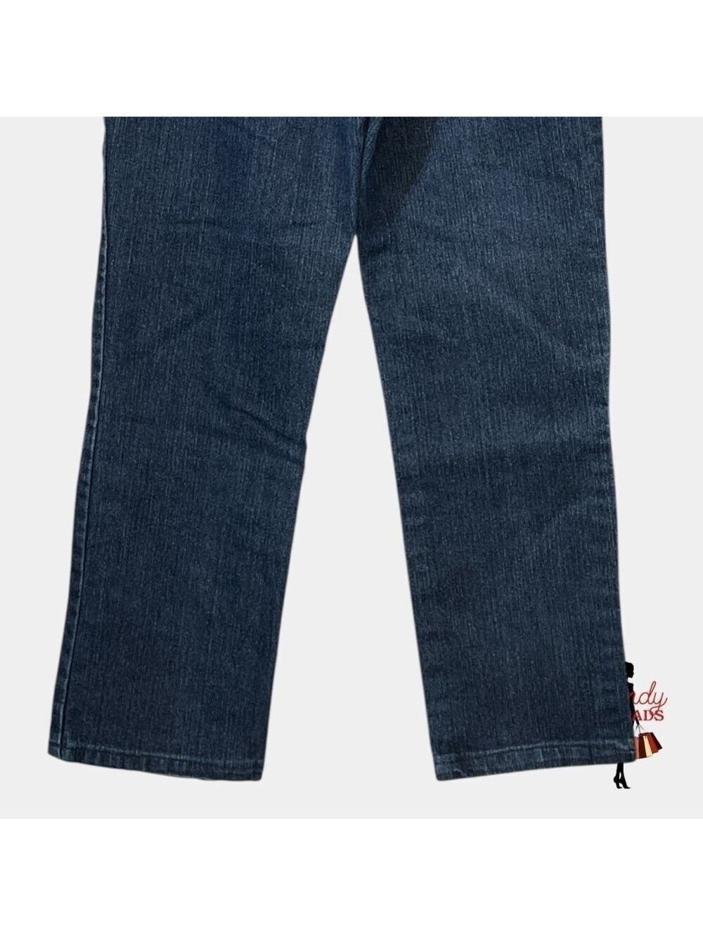 5/$25 ⭐️ Gloria V. 10 Amanda Dark Wash Jeans Pockets High Waisted Straight Leg - Picture 6 of 8